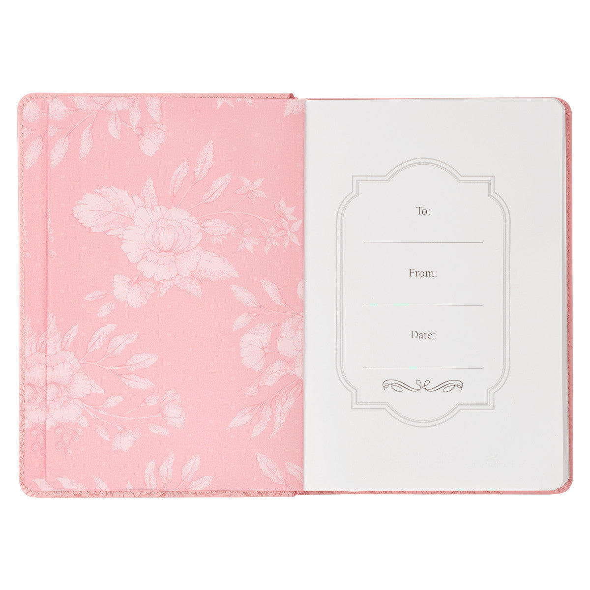 Joyful in Hope Pink Faux Leather Classic Journal - Romans 12:12 - The Christian Gift Company