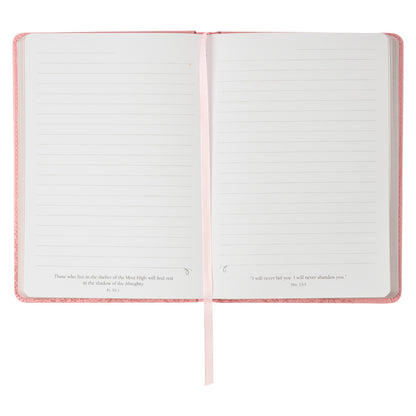 Joyful in Hope Pink Faux Leather Classic Journal - Romans 12:12 - The Christian Gift Company