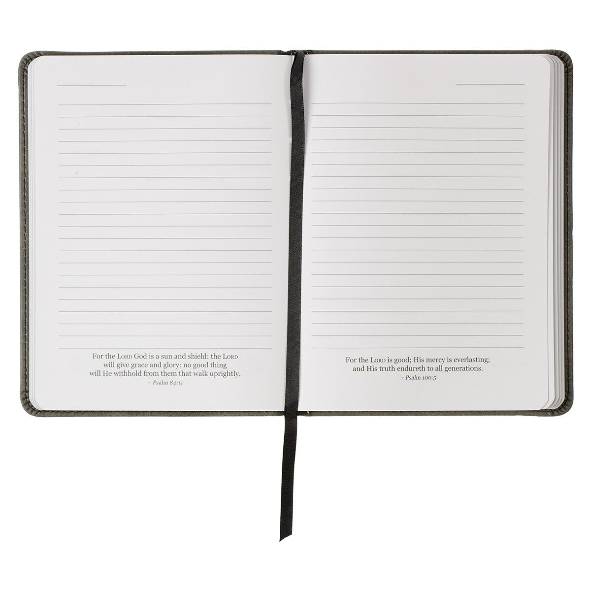 Trust in the LORD Grey Faux Leather Handy-sized Journal - Proverbs 3:5 - The Christian Gift Company