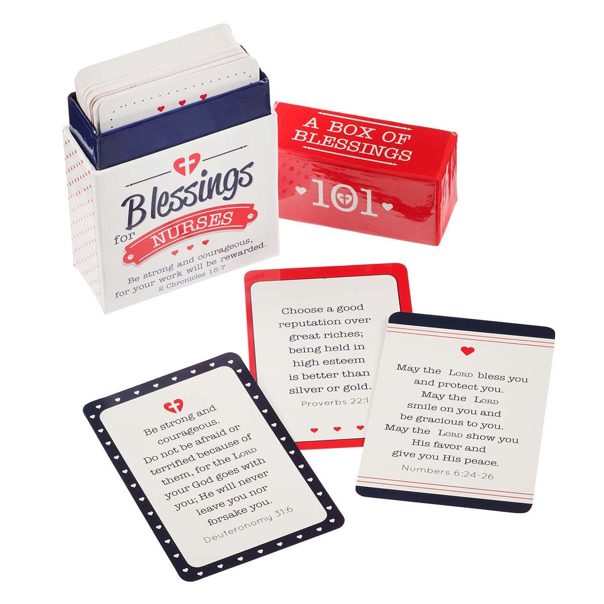 101 Blessings for Nurses Box of Blessings - 2 Chronicles 15:7 - The Christian Gift Company