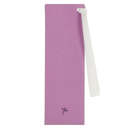 Be Still and Know Lilac Faux Leather Bookmark - Psalm 46:10 - The Christian Gift Company