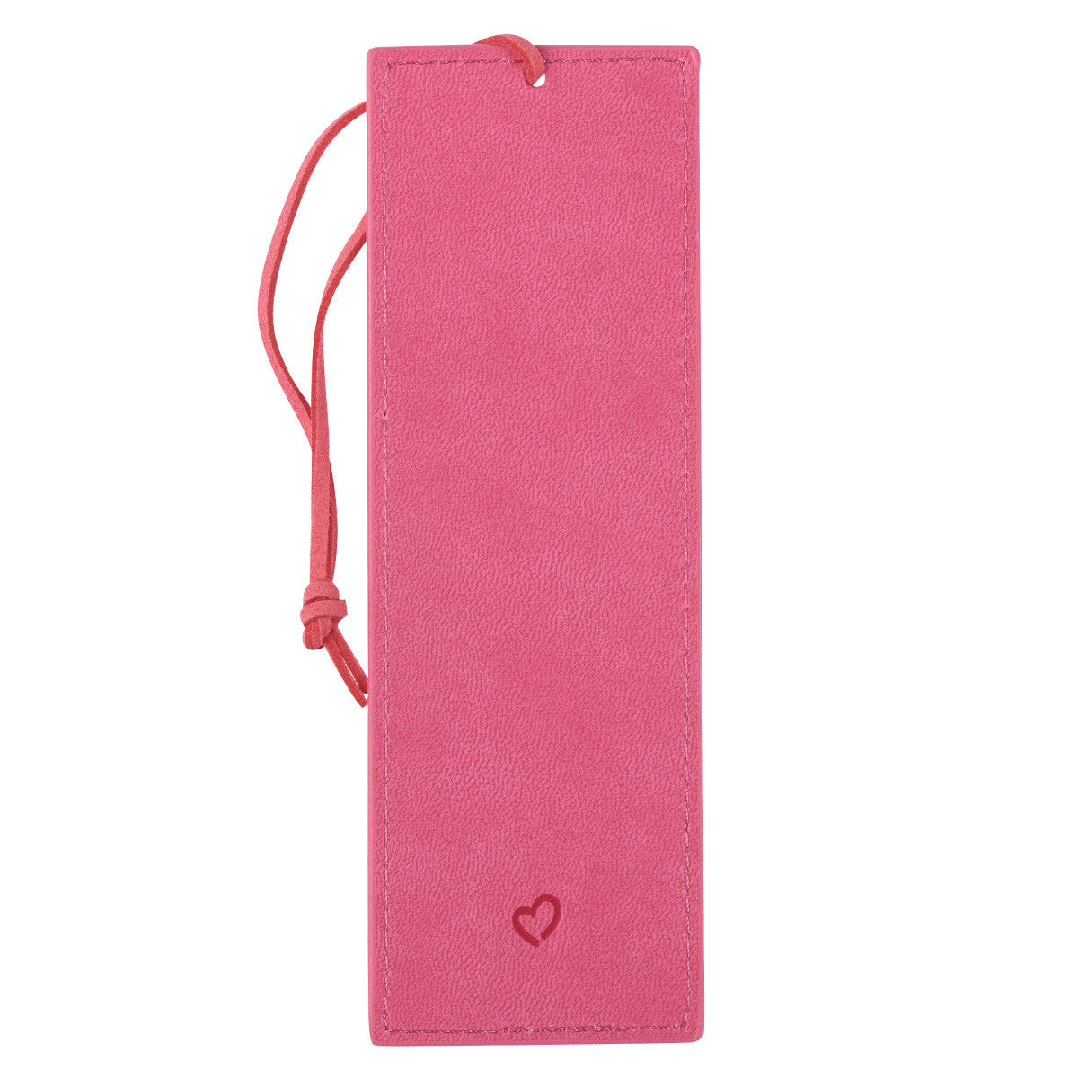 Begin Each Day with a Grateful Heart Pink Faux Leather Bookmark - The Christian Gift Company