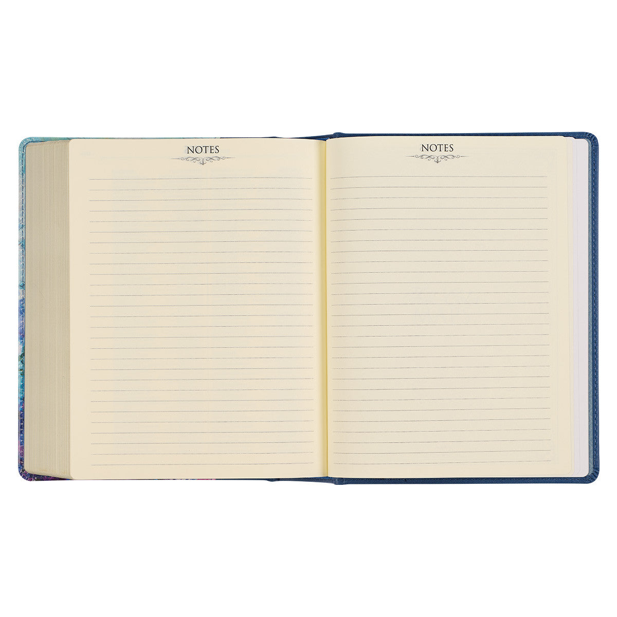 Blue Floral Faux Leather Hardcover Note-taking Bible - The Christian Gift Company