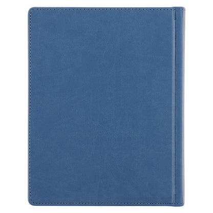 Blue Floral Faux Leather Hardcover Note-taking Bible - The Christian Gift Company