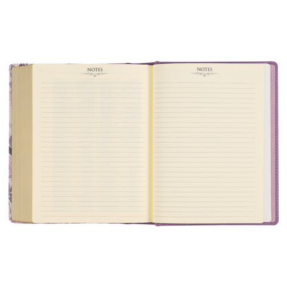 Purple Floral Faux Leather Hardcover Note-taking Bible - The Christian Gift Company