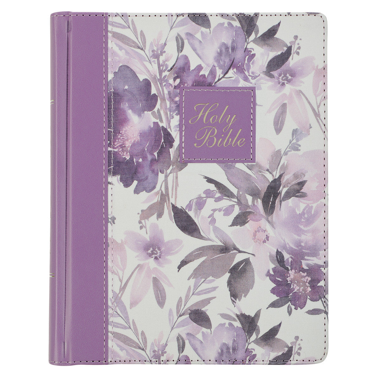 Purple Floral Faux Leather Hardcover Note-taking Bible - The Christian Gift Company