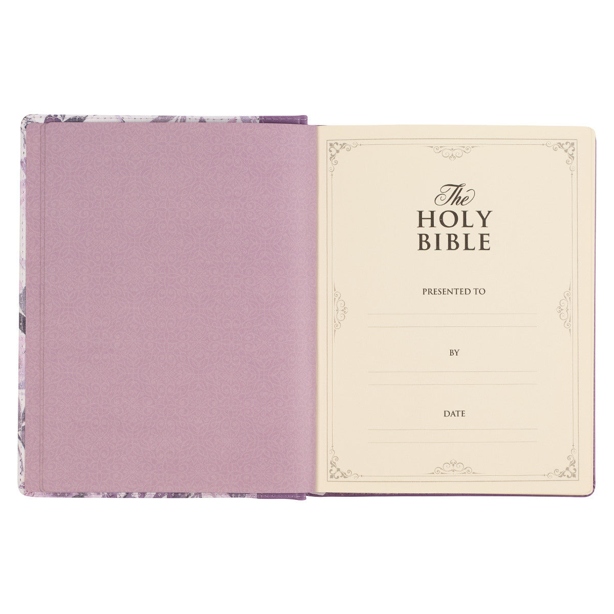 Purple Floral Faux Leather Hardcover Note-taking Bible - The Christian Gift Company