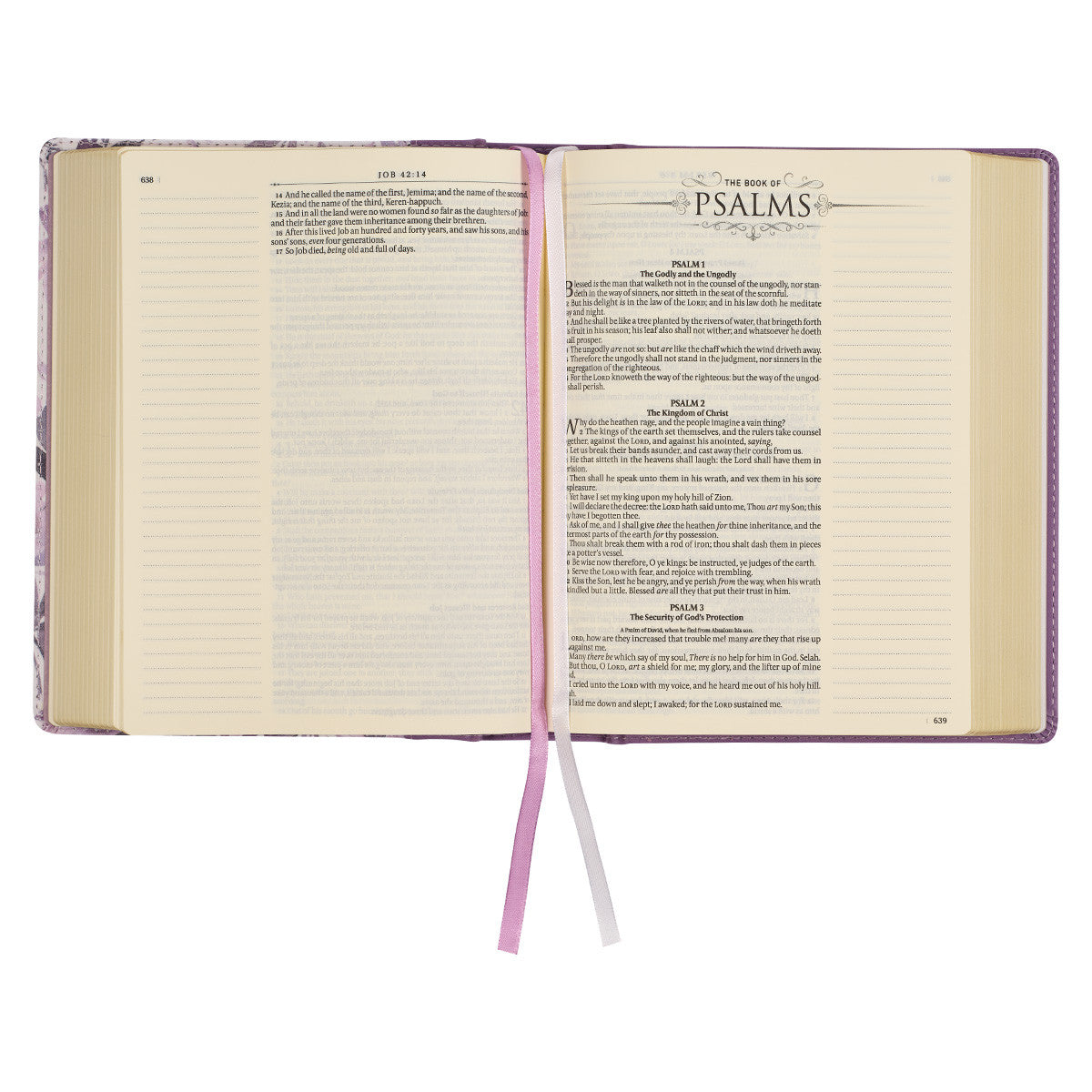 Purple Floral Faux Leather Hardcover Note-taking Bible - The Christian Gift Company