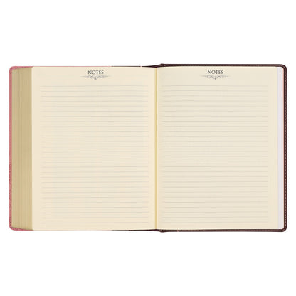 Brown and Pink Faux Leather Hardcover Note-taking Bible - The Christian Gift Company