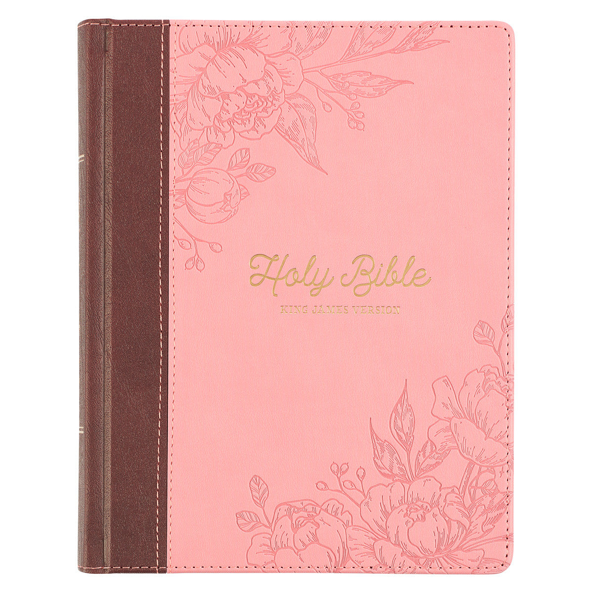 Brown and Pink Faux Leather Hardcover Note-taking Bible - The Christian Gift Company