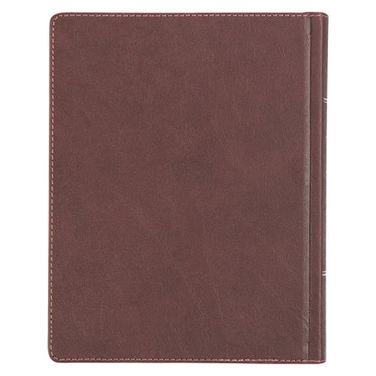 Brown and Pink Faux Leather Hardcover Note-taking Bible - The Christian Gift Company