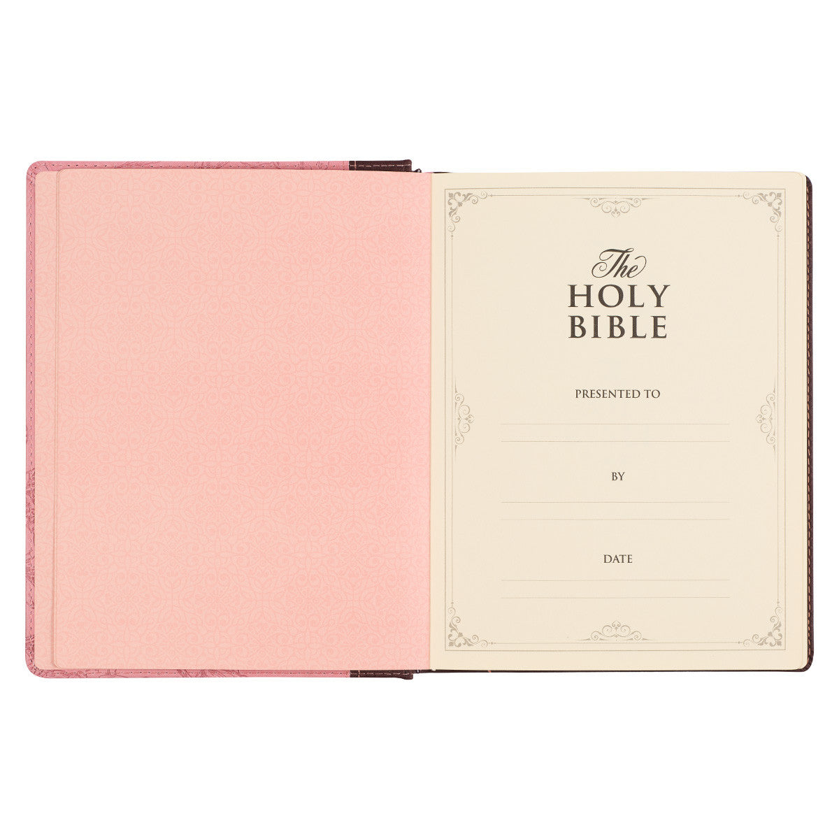 Brown and Pink Faux Leather Hardcover Note-taking Bible - The Christian Gift Company