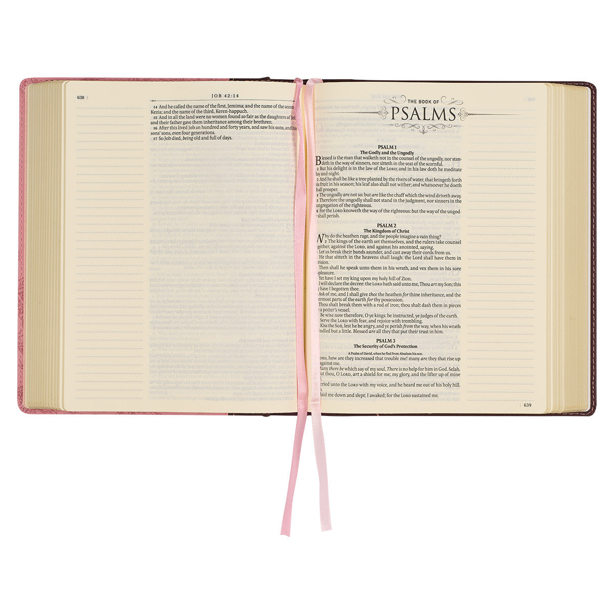 Brown and Pink Faux Leather Hardcover Note-taking Bible - The Christian Gift Company