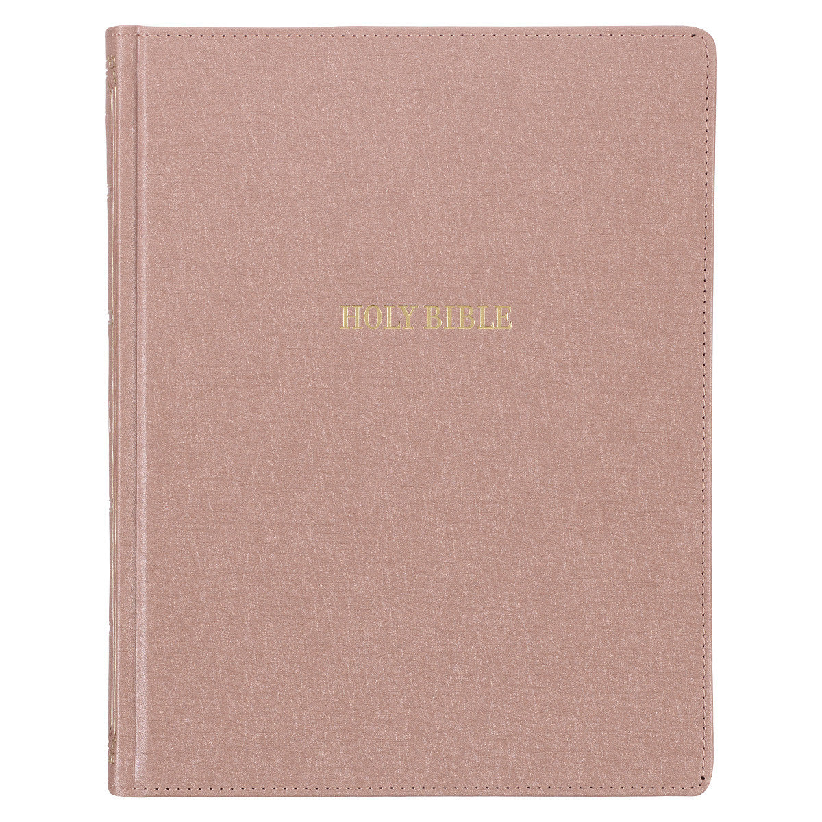 Pearlescent Mauve Faux Leather Hardcover Large Print KJV Note-taking Bible - The Christian Gift Company