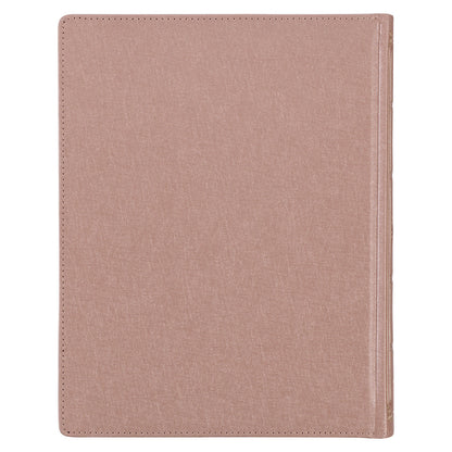 Pearlescent Mauve Faux Leather Hardcover Large Print KJV Note-taking Bible - The Christian Gift Company