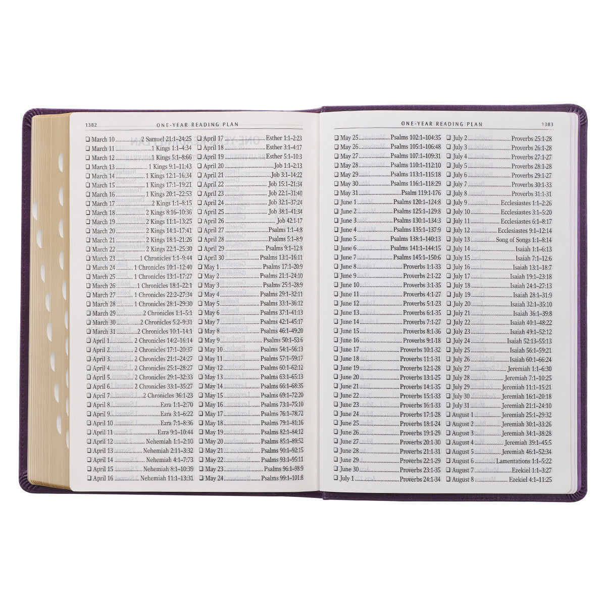 Purple Faux Leather Giant Print Full-Size King James Version Bible with Thumb Index - The Christian Gift Company