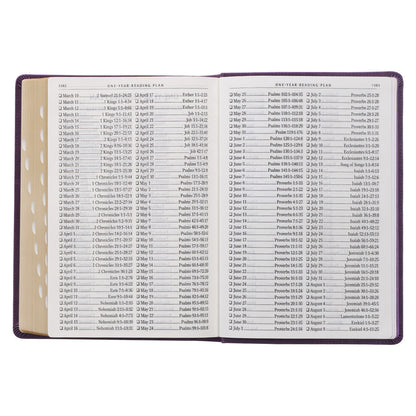 Purple Faux Leather Giant Print Full-Size King James Version Bible with Thumb Index - The Christian Gift Company