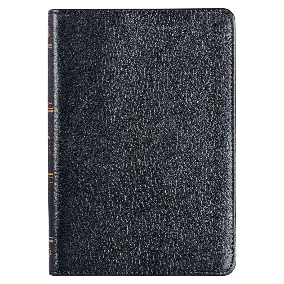 Black Genuine Leather Compact King James Version Bible - The Christian Gift Company