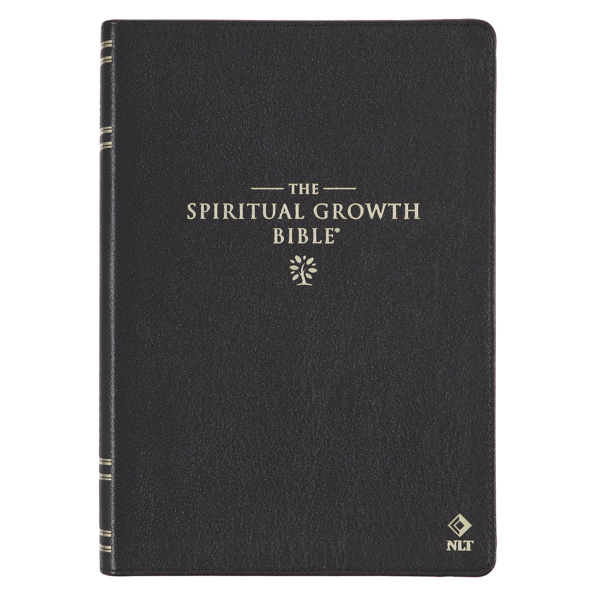 Black Genuine Leather Spiritual Growth Bible - The Christian Gift Company