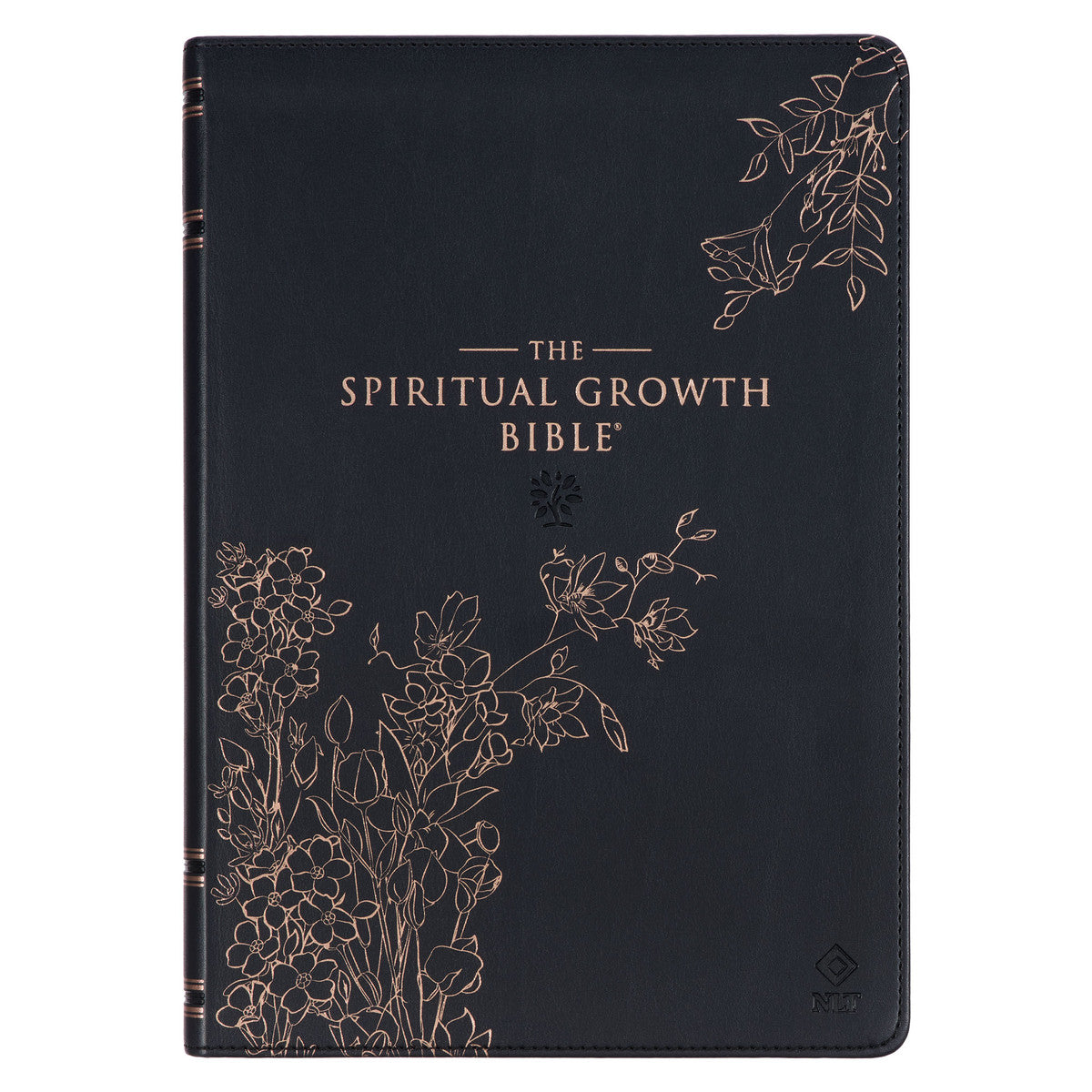 Midnight Blue Faux Leather Spiritual Growth Bible - The Christian Gift Company