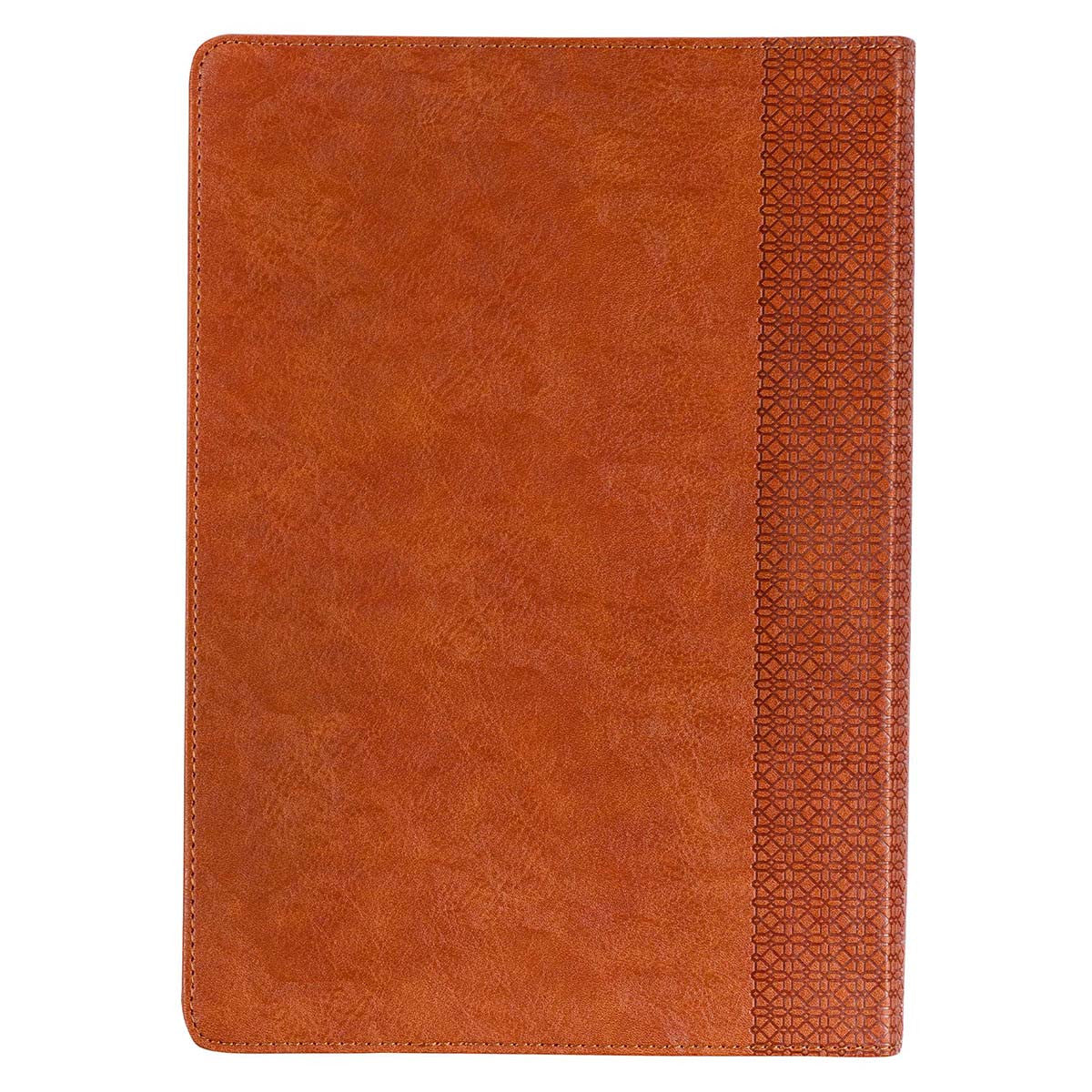 Saddle Tan Faux Leather Spiritual Growth Bible - The Christian Gift Company