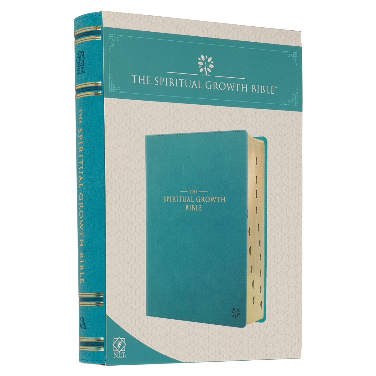 Teal Faux Leather Spiritual Growth Bible - The Christian Gift Company