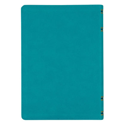 Teal Faux Leather Spiritual Growth Bible - The Christian Gift Company