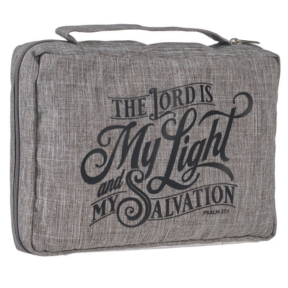 My Light and Salvation Grey Value Bible Cover - The Christian Gift Company