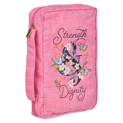 Strength & Dignity Pink Value Bible Cover - The Christian Gift Company