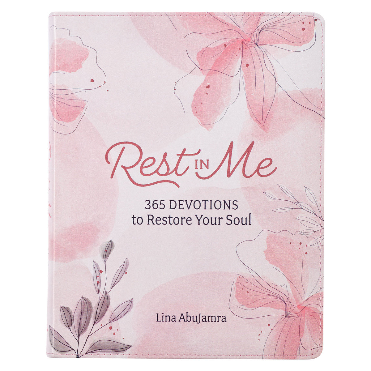 Rest in Me Pink Faux Leather Devotional - The Christian Gift Company