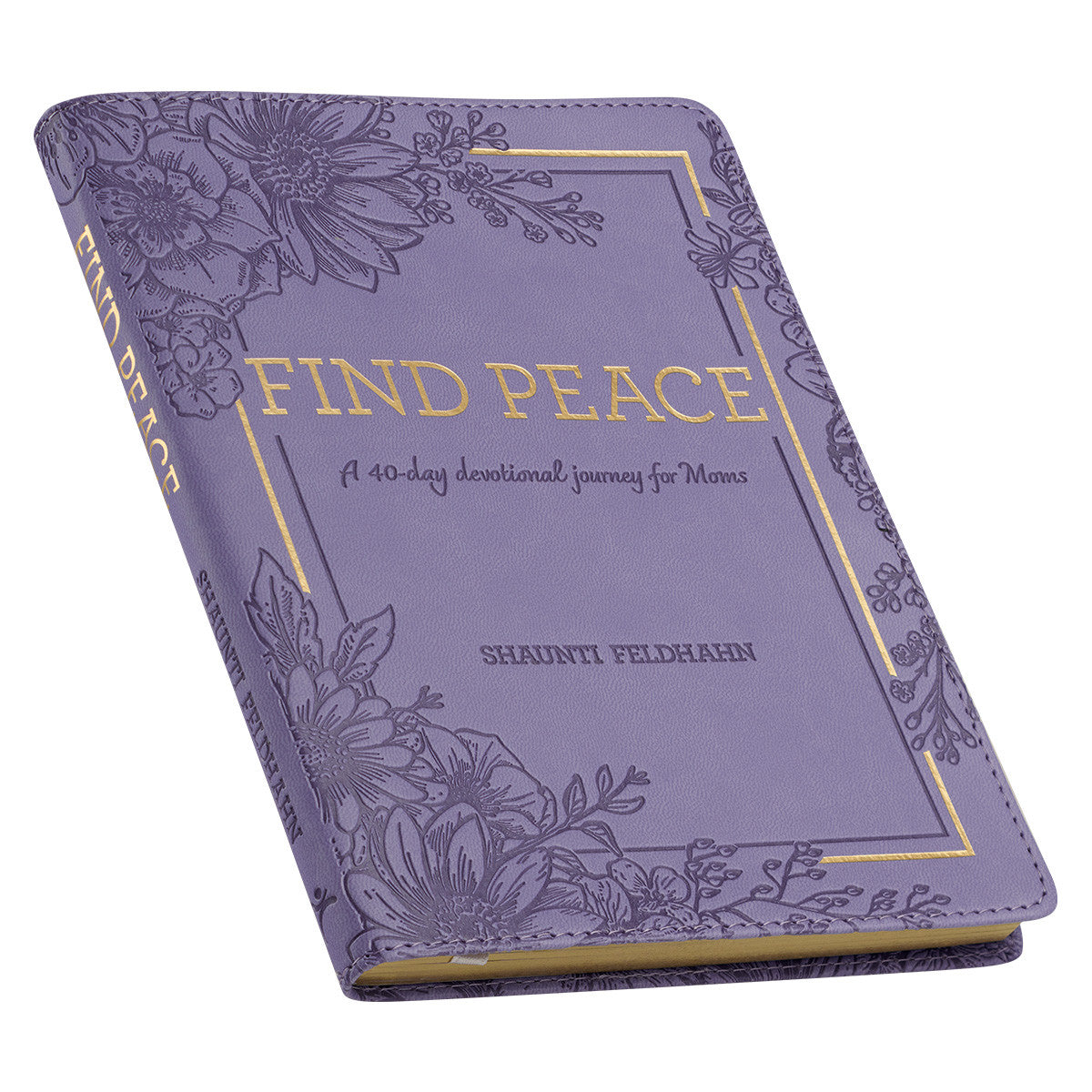 Find Peace Purple Faux Leather Devotional - The Christian Gift Company