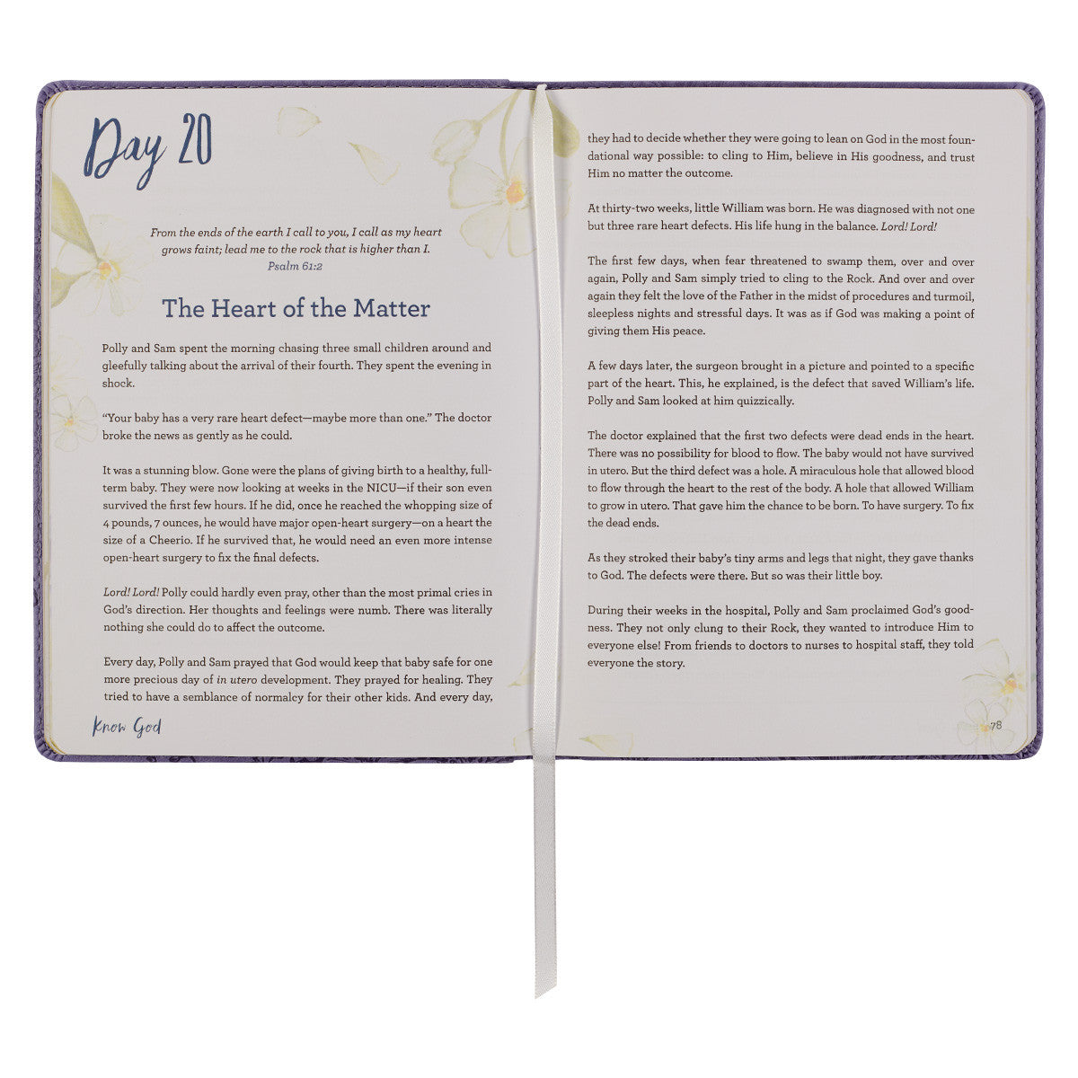 Find Peace Purple Faux Leather Devotional - The Christian Gift Company