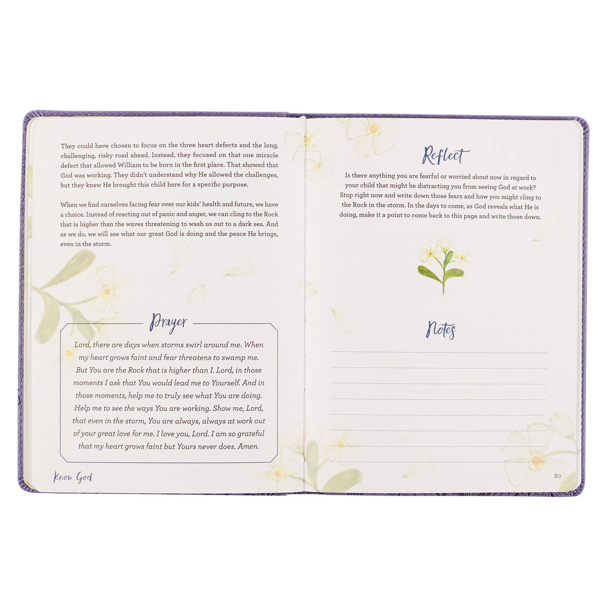 Find Peace Purple Faux Leather Devotional - The Christian Gift Company