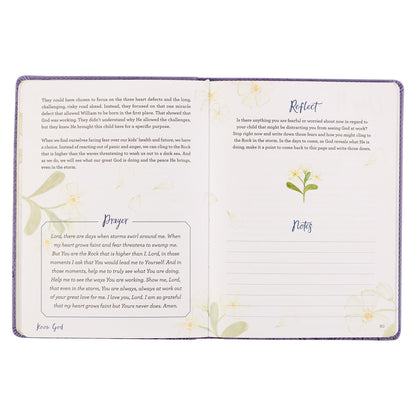 Find Peace Purple Faux Leather Devotional - The Christian Gift Company