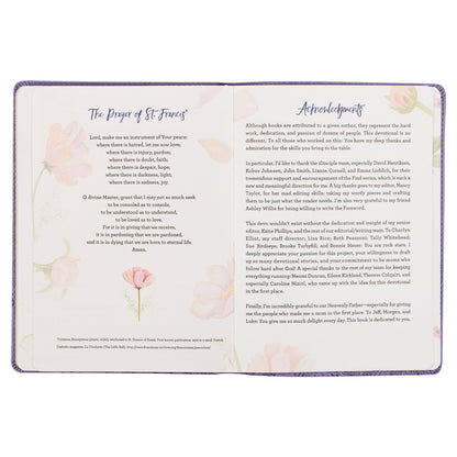 Find Peace Purple Faux Leather Devotional - The Christian Gift Company