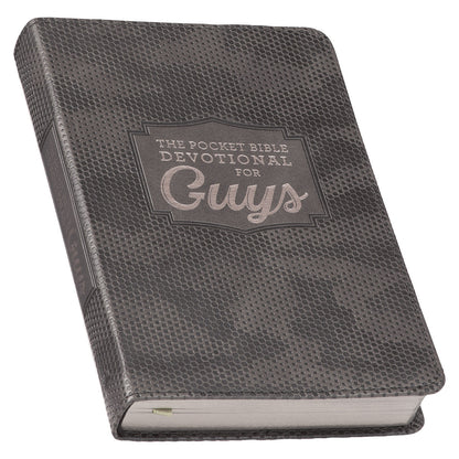 Brown Camo Faux Leather Pocket Devotional for Guys - The Christian Gift Company