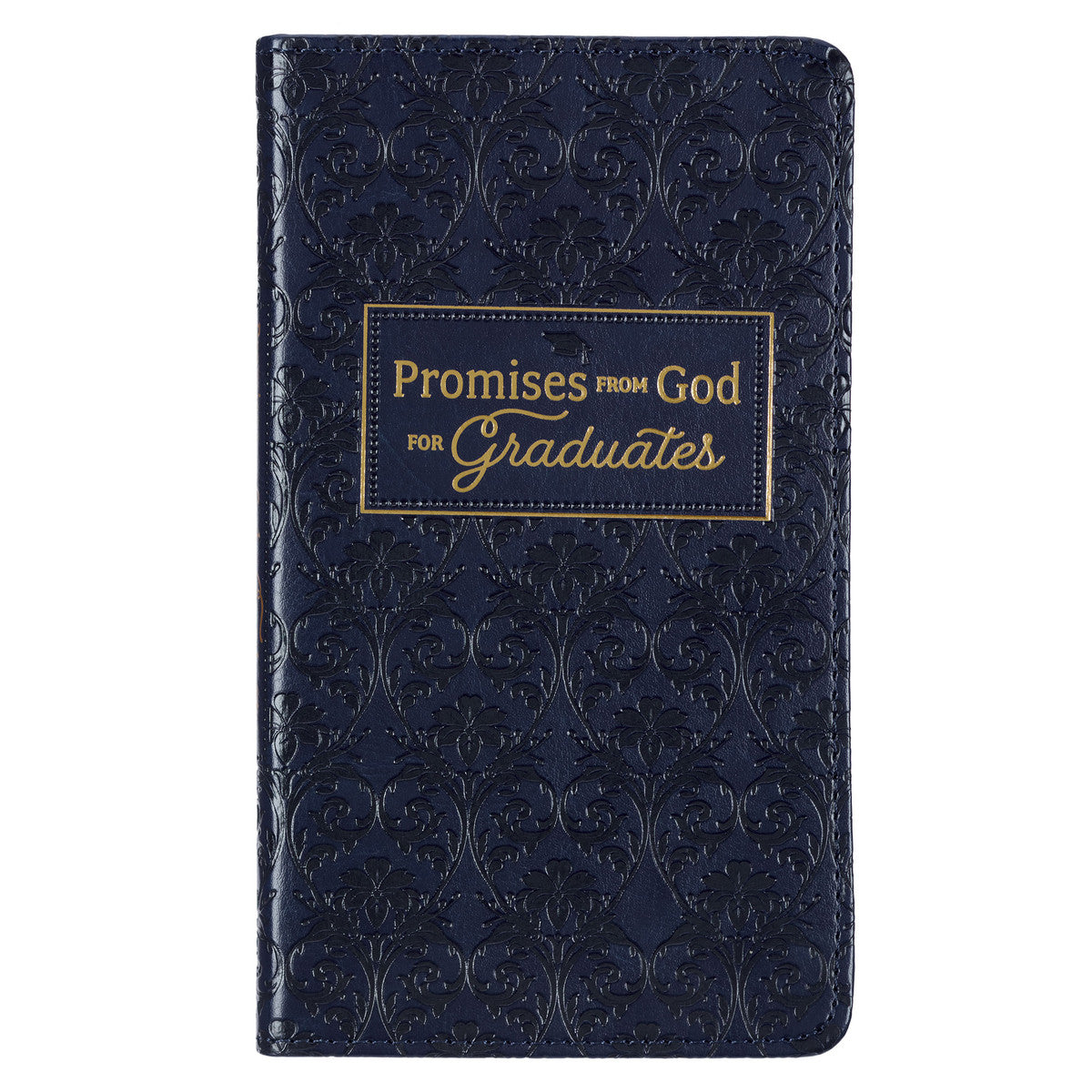 Promises From God For Graduates Navy Faux Leather Gift Book - The Christian Gift Company