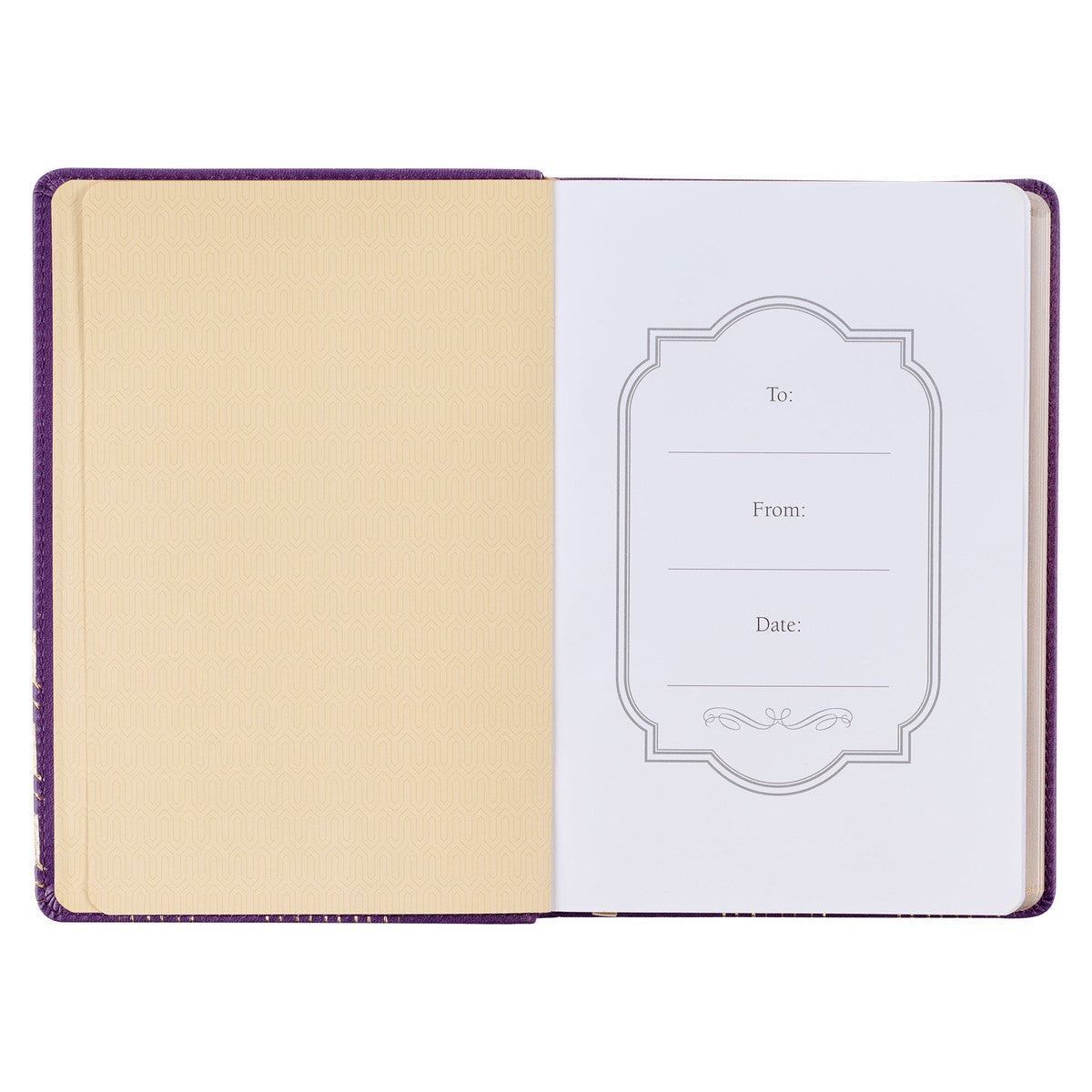 Bless You and Keep You Purple Faux Leather Journal - Numbers 6:24-26 - The Christian Gift Company