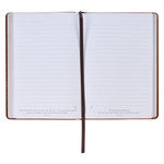 Stand Firm Two-tone Brown Faux Leather Classic Journal - 1 Corinthians 16:13 - The Christian Gift Company