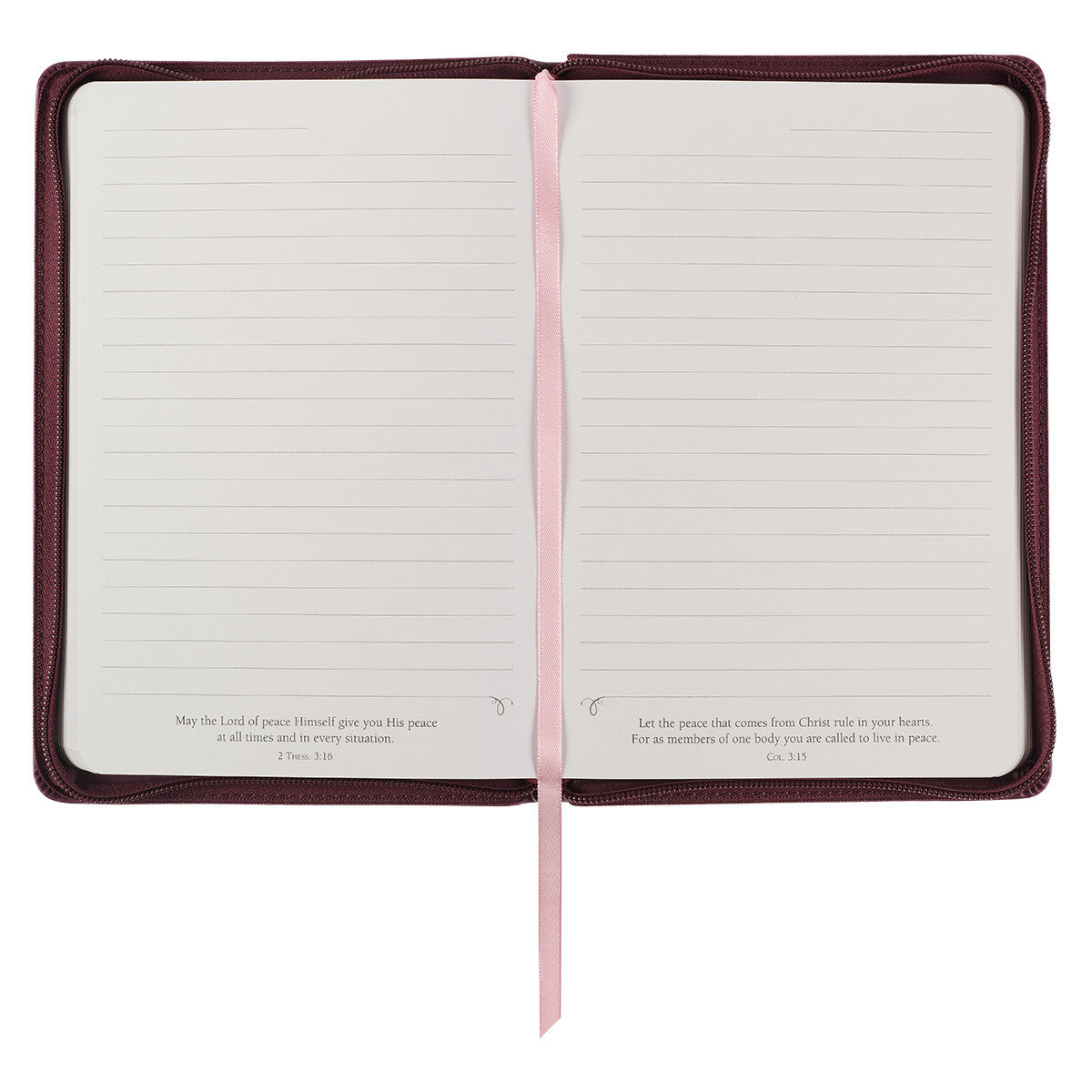 Walk By Faith Beet Red Faux Leather Classic Journal with Zippered Closure - 2 Corinthians 5:7 - The Christian Gift Company