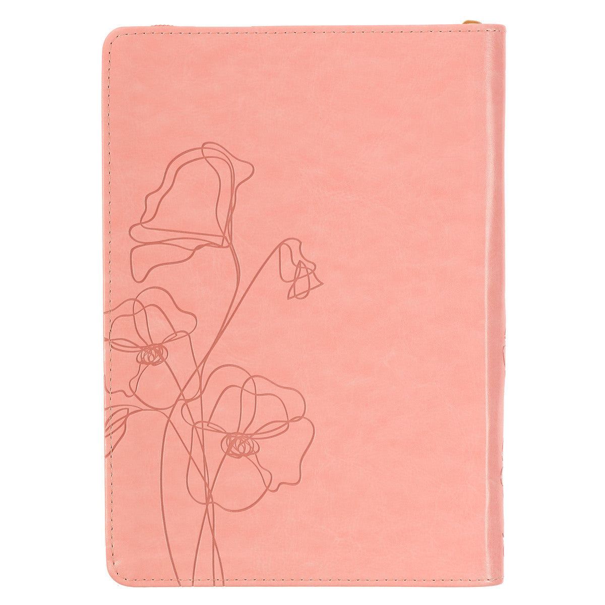 Mercy Blossom Pink Faux Leather Journal with Zipper Closure - The Christian Gift Company