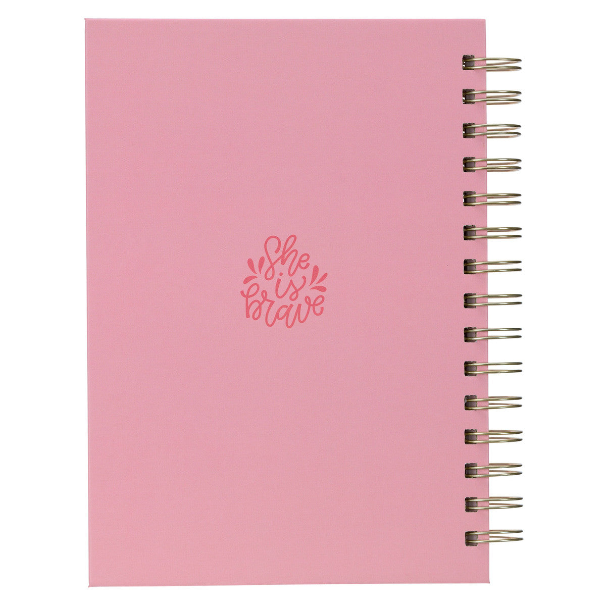 She is Brave Pink Wirebound Journal - The Christian Gift Company