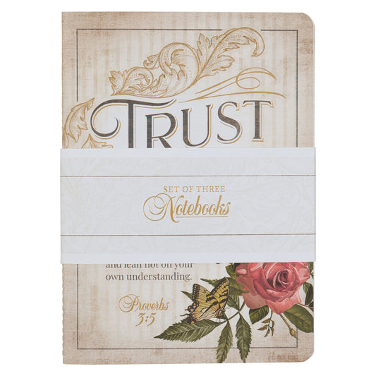 Hope and Trust Floral Large Notebook Set - The Christian Gift Company