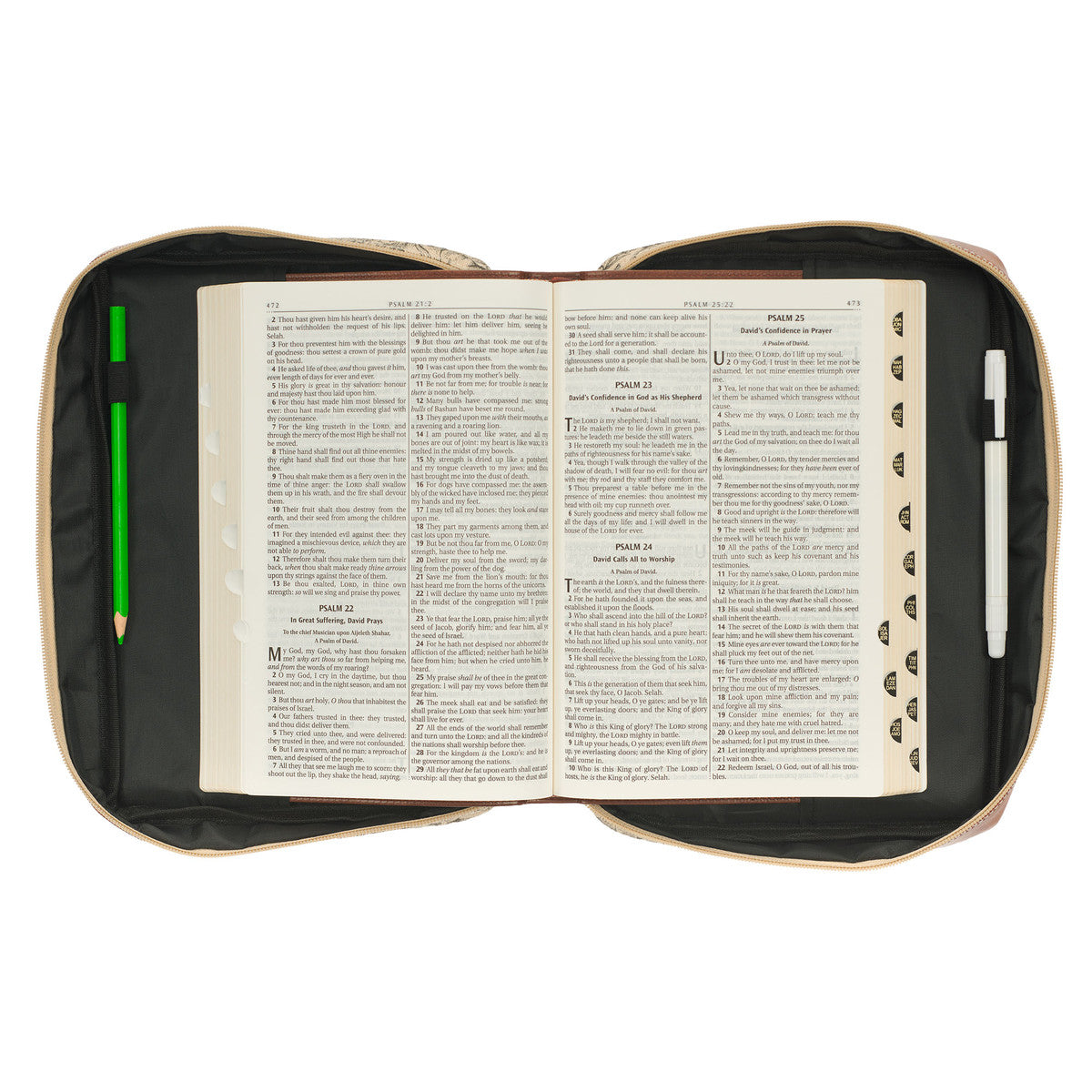 Amazing Grace Natural Canvas Bible Cover - The Christian Gift Company