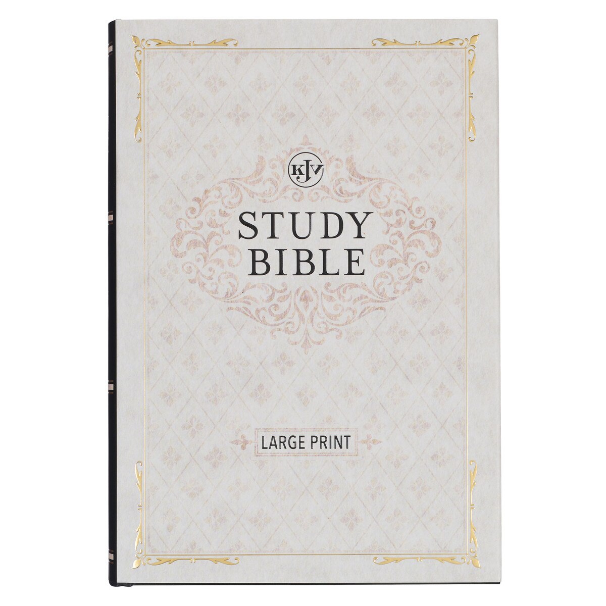 Black Hardcover Large Print King James Version Study Bible