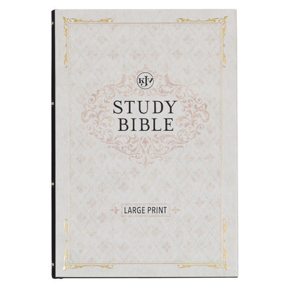 Black Hardcover Large Print King James Version Study Bible