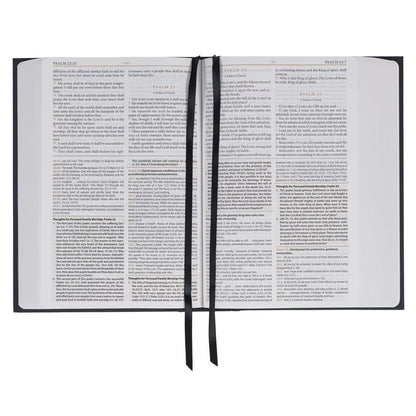 Black Hardcover Large Print King James Version Study Bible