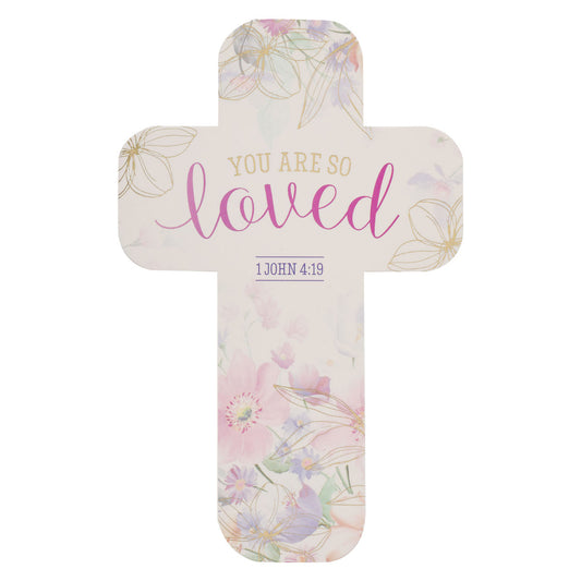 You Are So Loved Cross Bookmark Set - 1 John 4:19 (pack of 12) - The Christian Gift Company