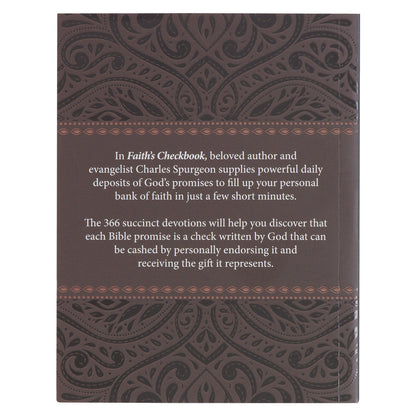 Faith's Checkbook Brown Softcover One-Minute Devotions