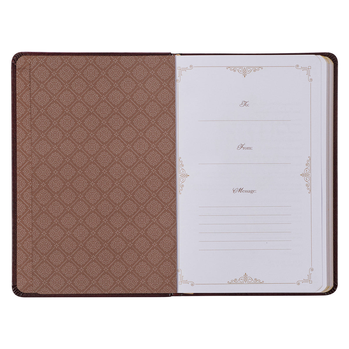 Classic Prayers to Inspire Your Soul Brown Faux Leather Prayer Book